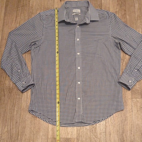 Lucky Brand Mens Medium Slim Fit Checkered Long Sleeve Button Up Casual Shirt - Picture 4 of 8